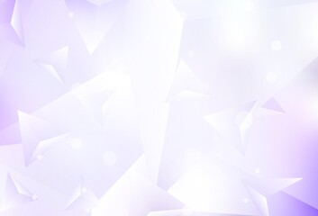 Light Purple vector shining triangular layout.