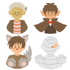 ハロウィン コスプレ イラスト