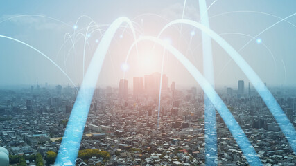 都市とネットワーク © metamorworks