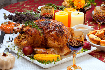 Traditional Thanksgiving Fall Roasted Turkey