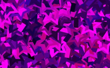 Obraz premium Dark Purple vector backdrop with lines, triangles.