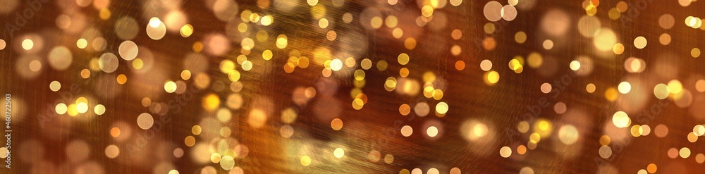 Wall mural abstract yellow background with bokeh