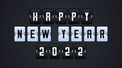 Happy new year 2022 scoreboard