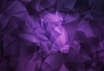 Dark Purple vector polygonal pattern.