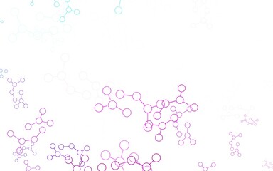 Light Pink, Blue vector template with artificial intelligence structure.