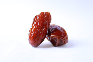 ripe dates, brown, sweet, arabic, with isolated background