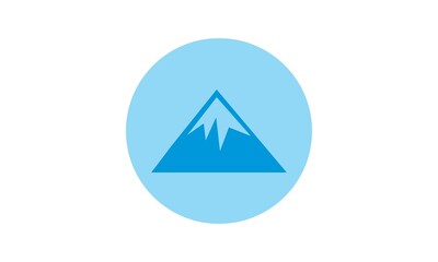 Fototapeta premium symbol mountain circle logo
