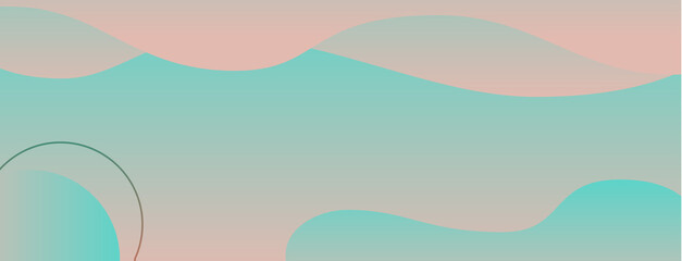 fluid, shapes, abstract, scallop seashell, aqua gradient wallpaper background vector illustration