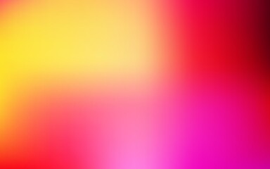 Light pink, yellow vector gradient blur template.
