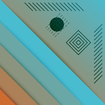 Abstract, Technology Orange, Turquoise Gradient Wallpaper Background