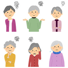 シニア女性　困る