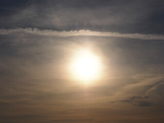 sun rays and clouds