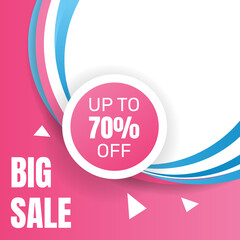 Big sale discount background design. - Vector.