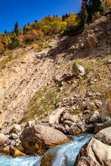 river in the mountains
