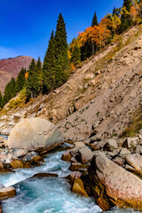 river in the mountains