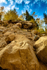 rocks in the mountains
