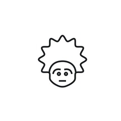 doodle man face cartoon icon vector design