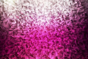Dark Pink vector polygonal template.