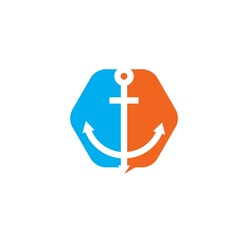 Anchor  icon  vector  illustration design