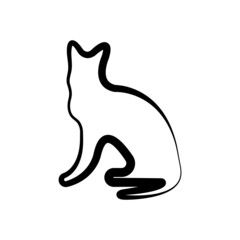 Cat logo ilustration vector