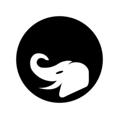 Elephant logo illustration