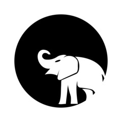 Elephant logo illustration