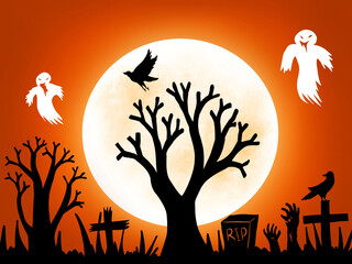 Halloween Horror Background. Halloween illustration. Halloween background. Halloween sublimation