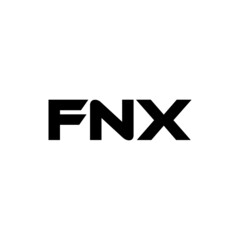 FNX letter logo design with white background in illustrator, vector logo modern alphabet font overlap style. calligraphy designs for logo, Poster, Invitation, etc.