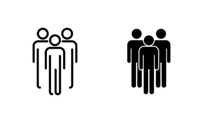 people icons set. person sign and symbol. User Icon vector