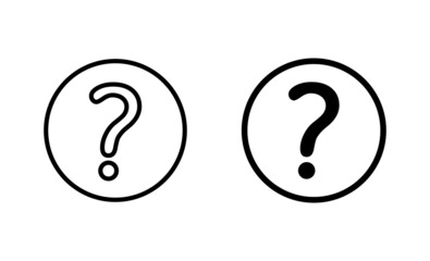 Question icons set. question mark sign and symbol