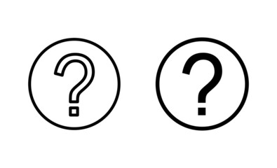 Question icons set. question mark sign and symbol