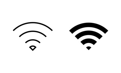 Wifi icons set. signal sign and symbol. Wireless  icon