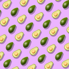 Pattern with avocado. Abstract background