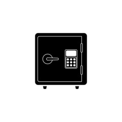 Safe box icon design template illustration vector