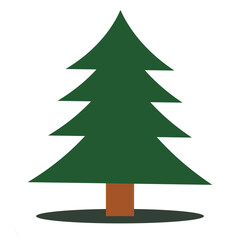 Christmas tree vector decor for art work