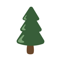 Christmas tree vector design painting.