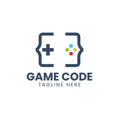 Game Code Logo Template Design Vector, Emblem, Design Concept, Creative Symbol, Icon