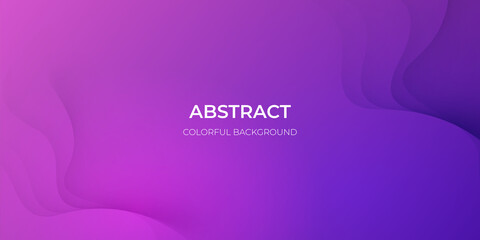 Abstract purple geometric background. Wavy geometric background. Trendy gradient shapes composition Paper cut style design. - Vector