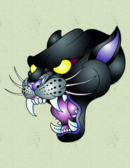 panther tattoo design