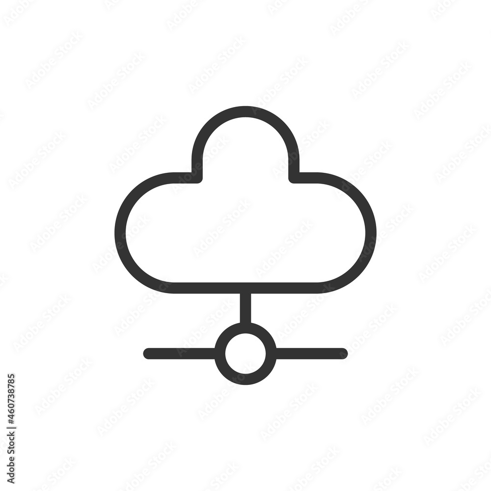 Poster vector programming line icon.
