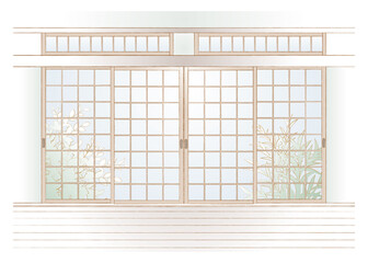 和室のベクターイラスト