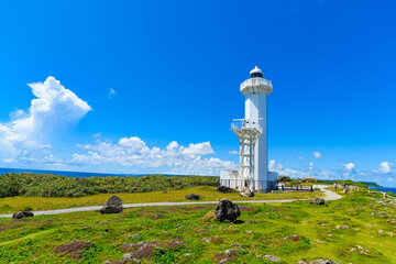 沖縄県宮古島、東平安名崎の風景