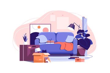 Moving in into new apartment