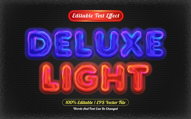 Obraz premium Deluxe editable text effect light style