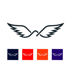 Bird logo concept design stock illustration