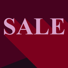 Vector sale dark red background. Colorful concept.