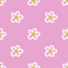 Seamless vector floral pattern. Stylish background for design, fabric, textile etc.
