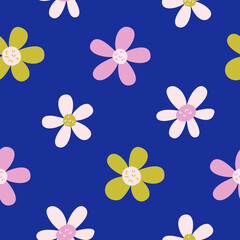 Seamless vector floral pattern. Stylish background for design, fabric, textile etc.