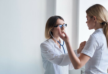 nurse health diagnostics analysis hospital isolated background