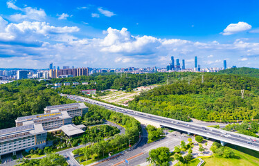 Fototapeta premium Urban scenery of Nanning, Guangxi, China